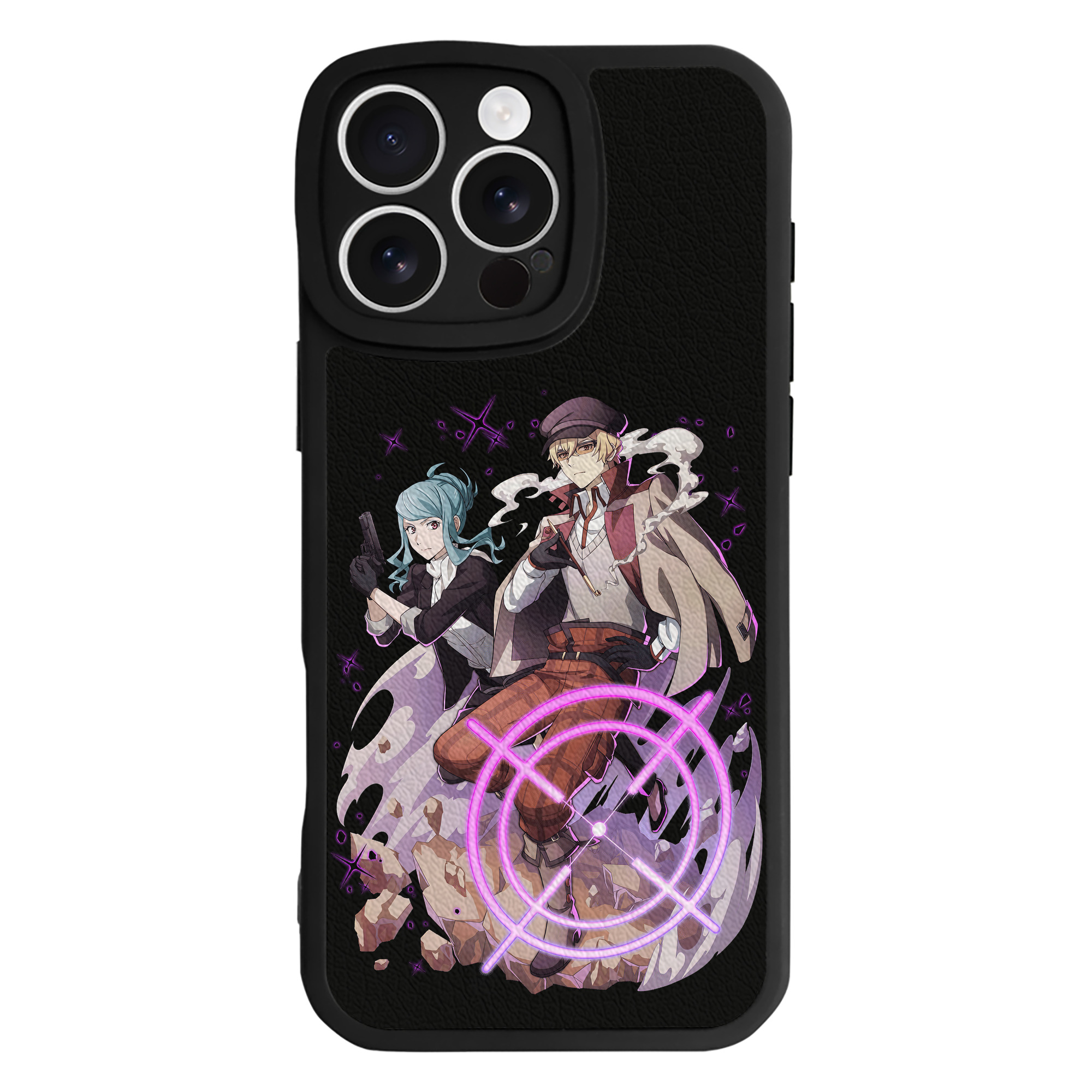 （画像用） 文豪ストレイドッグス Bungo Stray Dogs 【iPhone 16シリーズ対応】シリコンスマホケース（レザー調） 材質：シリコン